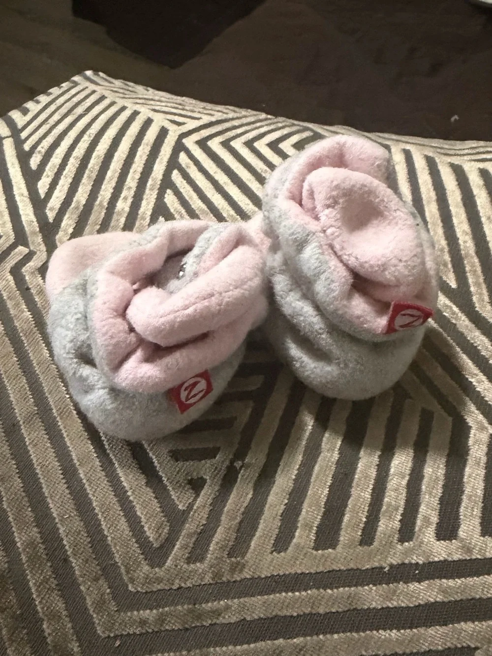 Plush Baby Booties & Slippers Set - Pink, Gray, Beige, Black
